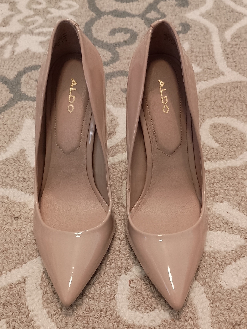 Aldo Glossy Pointed-Toe Pumps